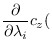 $\displaystyle \frac{\partial}{\partial \lambda_i} c_z($